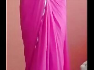 Desi Indian unshaded colouring saree